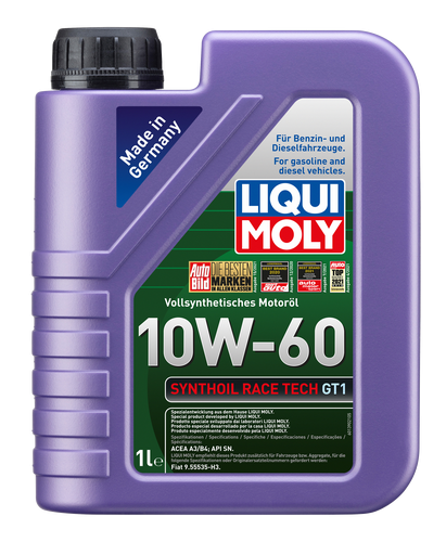 Liqui Moly 8908 MotorWelt Synthoil Race Tech GT1 10W60 de 1 litro